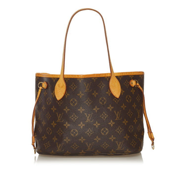 Louis Vuitton Monogram Neverfull PM Tote Bag M40155 Brown PVC Leather Ladies LOUIS VUITTON