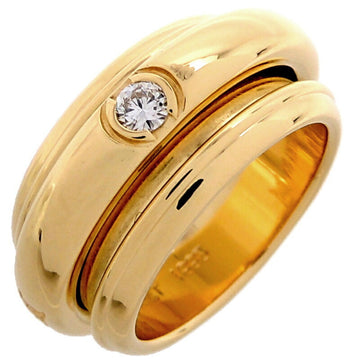 PIAGET #55 Possession Diamond Women's and Men's Ring 750 Yellow Gold 15