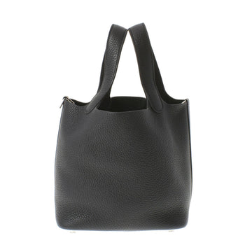 Hermes Picotin Lock PM Monochrome Black Palladium Hardware U Engraved (around 2022) Women's Taurillon Clemence Handbag