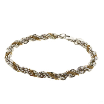 TIFFANY Twisted Rope Bracelet Silver/14K Women's &Co.