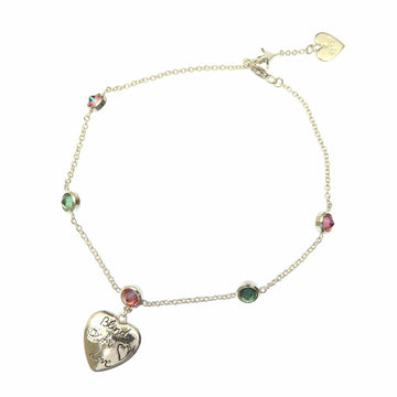 Gucci Blind For Love Bracelet Ladies SV925 7.4g Silver Heart Ag925
