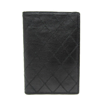 CHANEL Bicolor Women's Leather Bill Wallet [bi-fold] Black
