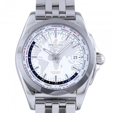 BREITLING Galactic Unitime Sleek T WB3510U0/A777 White Dial Watch Men's