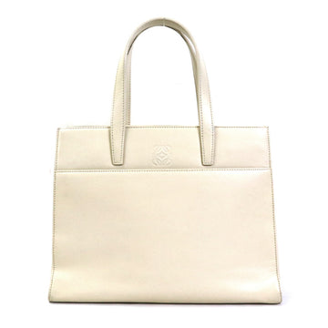 LOEWE handbag anagram leather off-white ladies