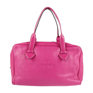 LOEWE heritage handbag leather pink Boston bag