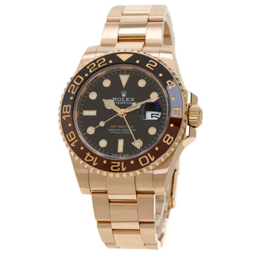 Rolex 126715CHNR GMT Master 2 Black x Brown Bezel Watch K18 Pink Gold/K18PG/Everose Gold Men's