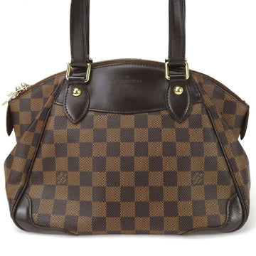 LOUIS VUITTON Hand Bag Verona PM N41117 Damier Ebene Leather Women's  hand bag