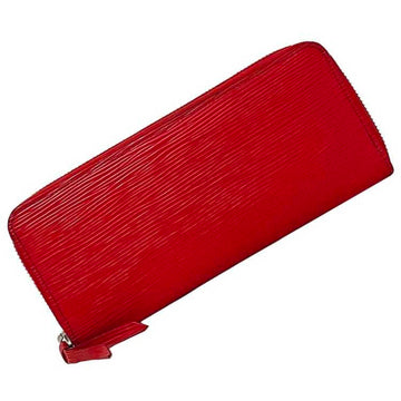 LOUIS VUITTON Long Wallet Portefeuille Clemence Red Coquelicot Epi M60913 Leather MI1115  LV