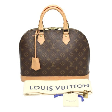 LOUIS VUITTON Monogram Alma M53151  Brown Handbag with Crochette LV