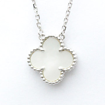 VAN CLEEF & ARPELS Vintage Alhambra VCARF48700 White Gold [18K] Shell Men,Women Fashion Pendant Necklace [Silver]
