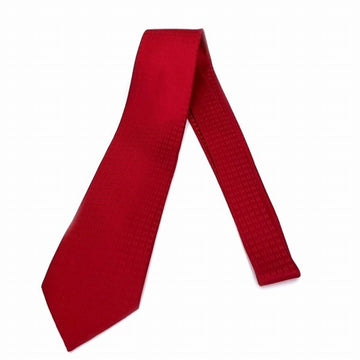 HERMES Men's Cravat Silk Red Color