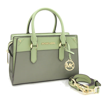 MICHAEL KORS Handbag 35H1G9MS2T Green Leather Shoulder Bag Pattern Women's