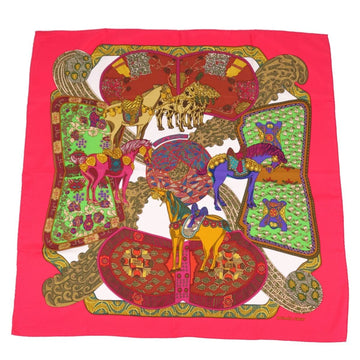 HERMES Carre 90 ART des STEPES Step Art Scarf Muffler 100% Silk Women's Multicolor