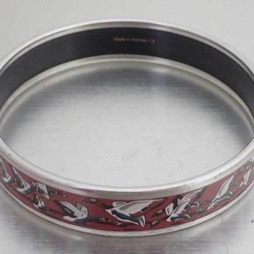 HERMES bangle bracelet enamel silver x multicolor metal material