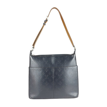 LOUIS VUITTON Sutter Shoulder Bag M55165 Monogram Matte Blue Handbag Shopping Tote