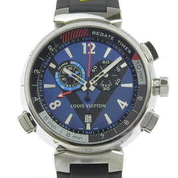 Louis Vuitton Tambour Regatta Navy Men's Quartz Battery Wristwatch Q102DZ