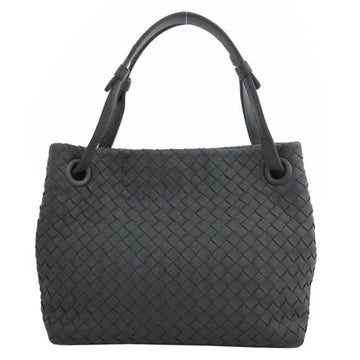 BOTTEGA VENETA Bag Intrecciato Gray Leather Handbag Tote Ladies