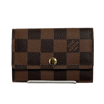 LOUIS VUITTON Key Case for 6 Damier Multicle N62630  Brown