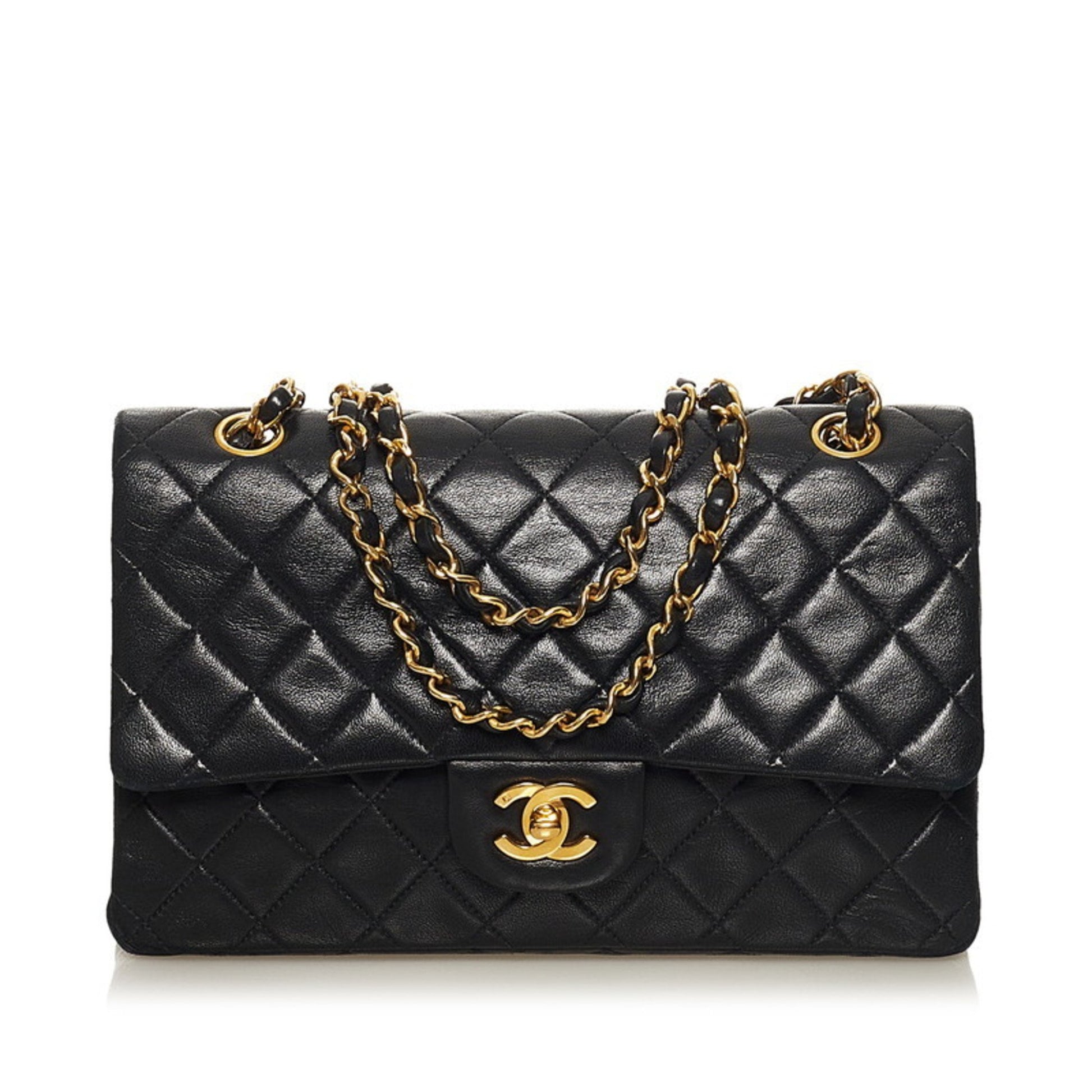 Chanel Matelasse Double Flap Coco Mark Chain Shoulder Bag
