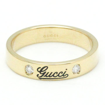 GUCCI Icon Print Ring Yellow Gold [18K] Fashion Diamond Band Ring Gold