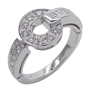 BVLGARI Women's Ring 750WG Diamond White Gold Approx. No. 11 343169 Polished