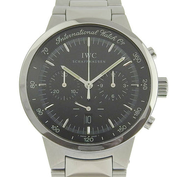 IWC Schaffhausen GST IW372702 Stainless Steel Silver Quartz Chronograph Men's Black Dial Watch