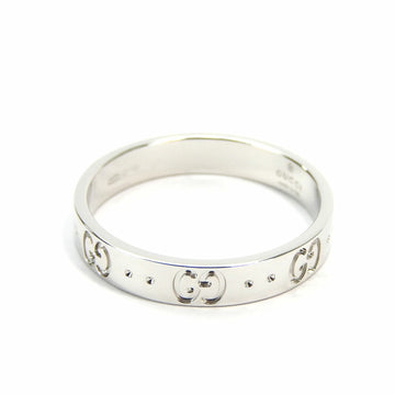 GUCCI Icon Ring Size 21 750 K18 White Gold WG Approx. 4.1g Accessories Men's jewelry icon ring