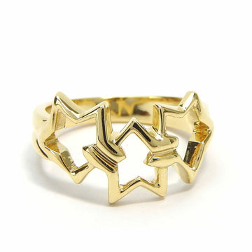 TIFFANY Ring Triple Star Approx. 7 K18 750 4.2g Yellow Gold Accessories Women's  & Co. jewelry accessories ring