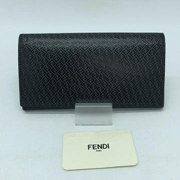 FENDI 7M0264 AGLP F0L6B Continental Wallet Black Long
