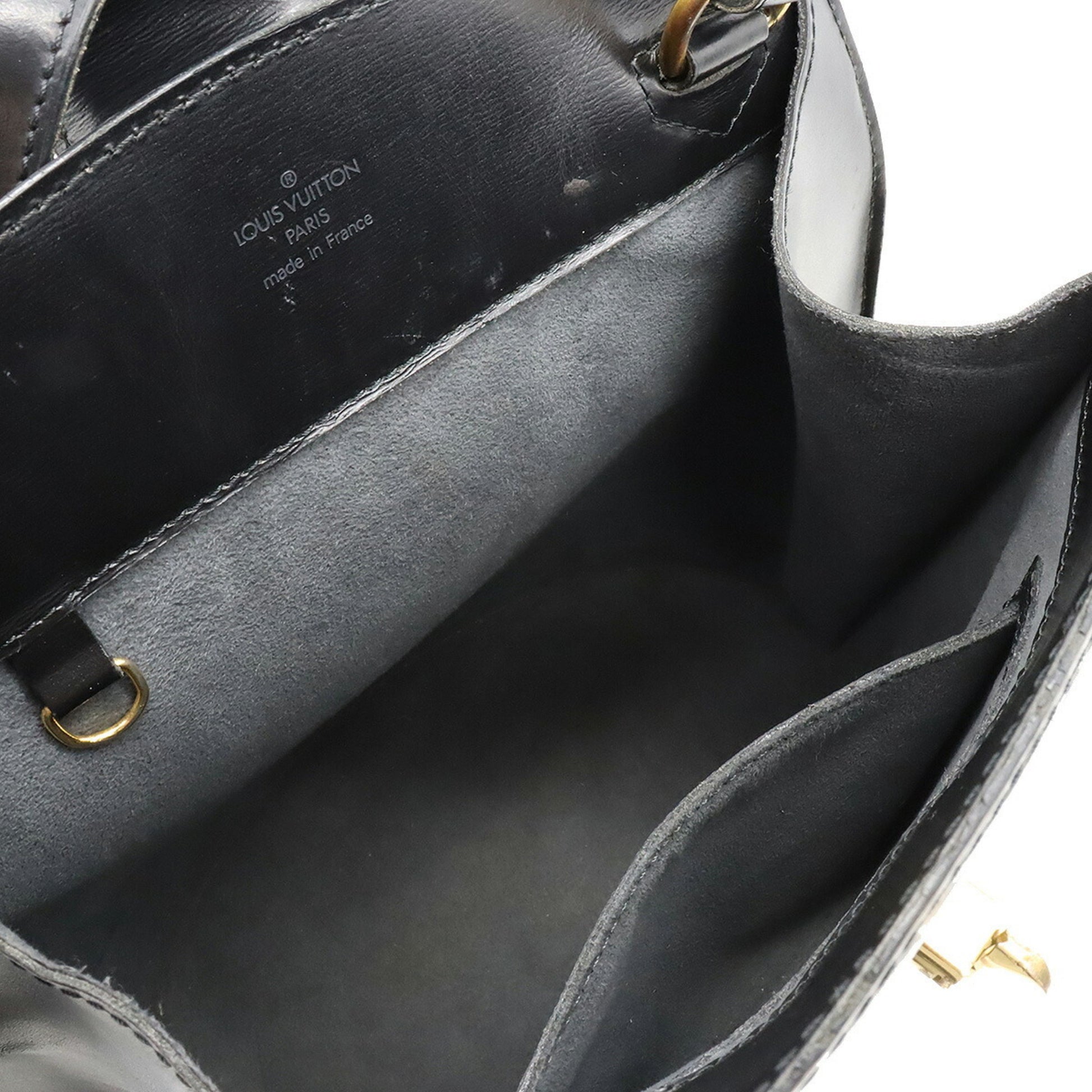 LOUIS VUITTON LV Cluny Shoulder Bag Epi Leather Black France M52252 62YB222
