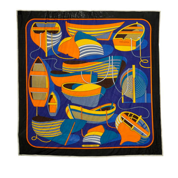 HERMES Carre 90 THALASSA sea scarf muffler multicolor silk ladies