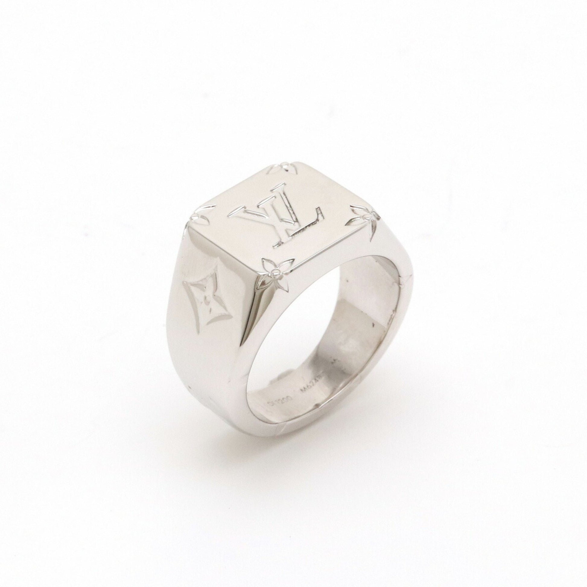 Louis Vuitton Signet Ring Metal Silver 16664839