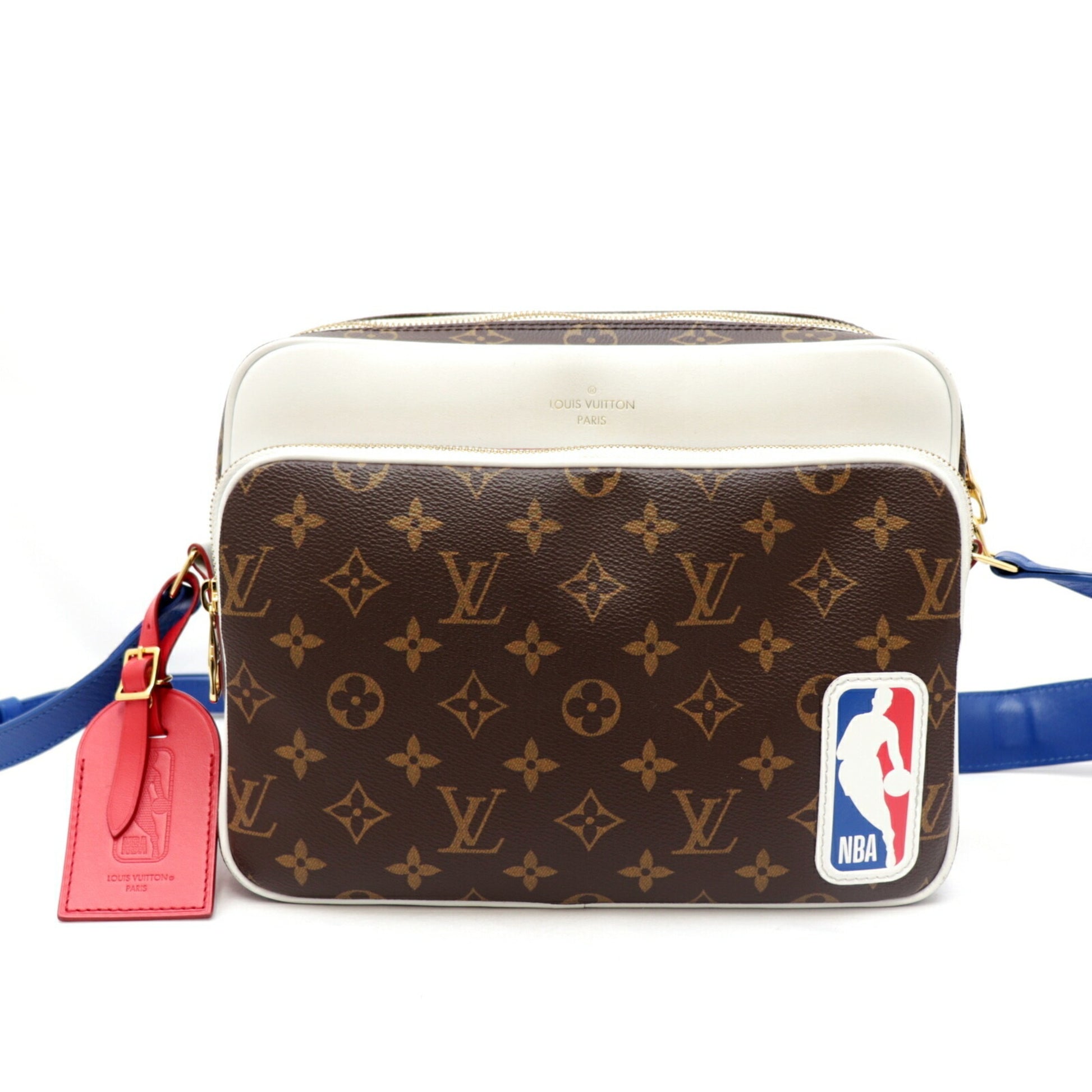 Louis Vuitton x NBA Nile Messenger PM Shoulder Bag Men's Brown White M