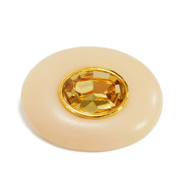 CELINE Brooch Crystal Oval Diamond Shaped Strass Colored Stone Clear Orange Pastel Vintage Old Ladies Accessories Jewelry