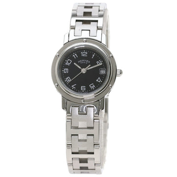 HERMES CL4.210 Clipper New Buckle Watch Stainless Steel / SS Ladies