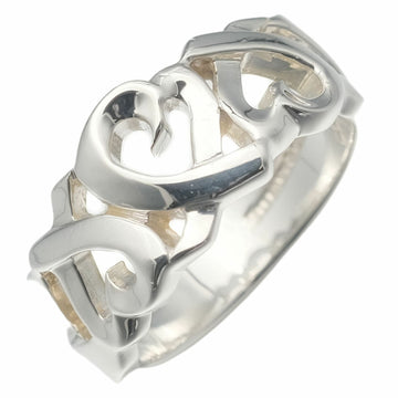 TIFFANY Triple Loving Heart Silver 925 Women's Ring