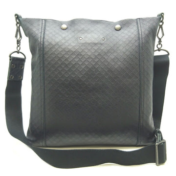 Bottega Veneta Intreccio Mirage Shoulder Men's Bag Leather Black