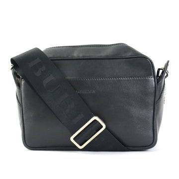 BURBERRY Crossbody Shoulder Bag Leather Black Unisex