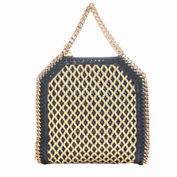 Stella McCartney Falabella Tiny Chain Shoulder Bag Gold/Black Polyester