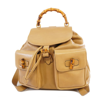 Gucci rucksack bamboo 003 1998 0016 leather beige gold metal