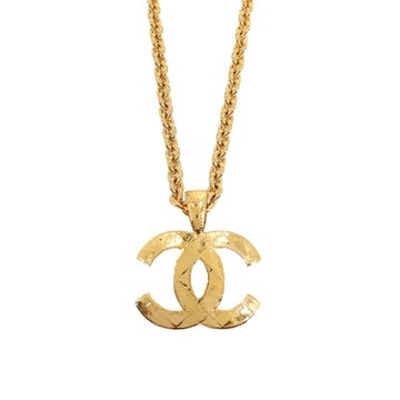 Chanel matelasse here mark long necklace gold 94P accessories vintage Vintage Necklace