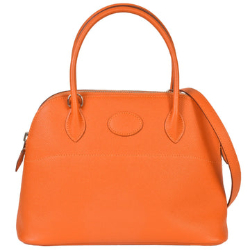 HERMES Bolide 27 Hu Vo Epson R stamp [manufactured in 2014] Orange handbag