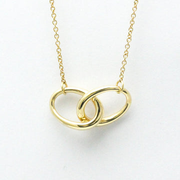 TIFFANY Double Loop Necklace Yellow Gold [18K] No Stone Men,Women Fashion Pendant Necklace [Gold]