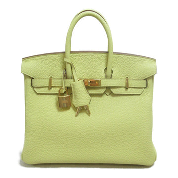 HERMES Birkin 25 handbag Yellow Jaune Poussin Togo leather leather