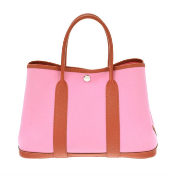 Hermes Garden TPM Pink Y engraved (around 2020) Ladies Toile Officier Handbag