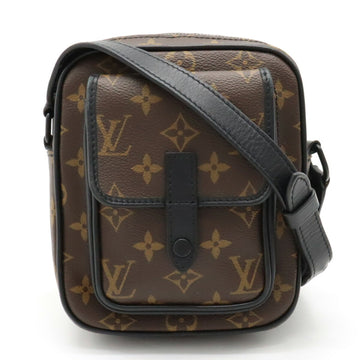 LOUIS VUITTON Monogram Macassar Christopher Wearable Wallet Shoulder Bag Leather M69404