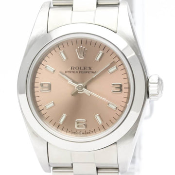 Polished ROLEX Oyster Perpetual 76080 P Serial Automatic Ladies Watch BF551834
