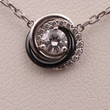 CARTIER Trinity necklace CRB7224532 K18WG ceramic diamond white gold black pendant 750