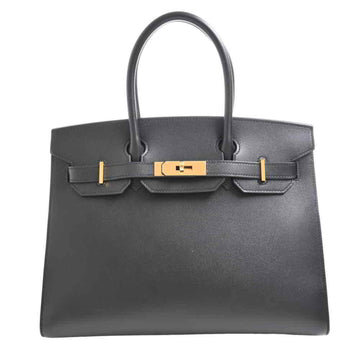 Hermes Grene Monsieur Birkin 30 handbag black