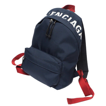 Balenciaga rucksack medium backpack unisex nylon navy red 507460 HPG1X 4370